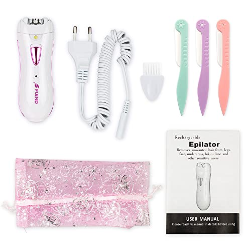Flend. Epilator for Women, Women Facial Hair Removal, Smooth Glide Face, Hair, Lady Razor Leg, Arm, Armpit, Facial, Bikini - Thumbnail 7