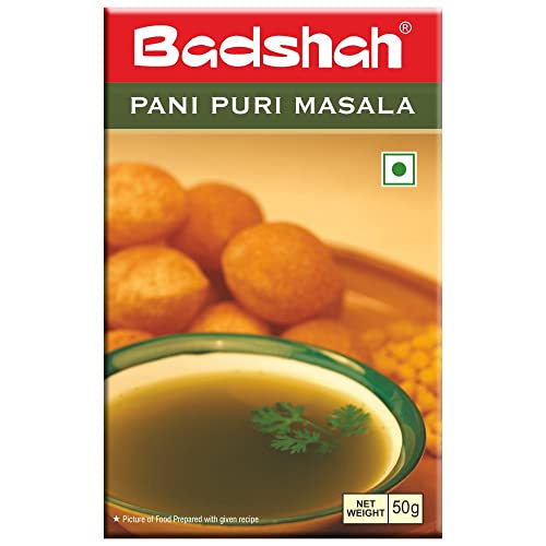 Image of Badshah Pani Puri Masala Powder - 50 g | Blended Spice Mix | Golgappa /Puchka Masala Powder | Instant Pani Puri Masala | No Artificial Flavour & Colour