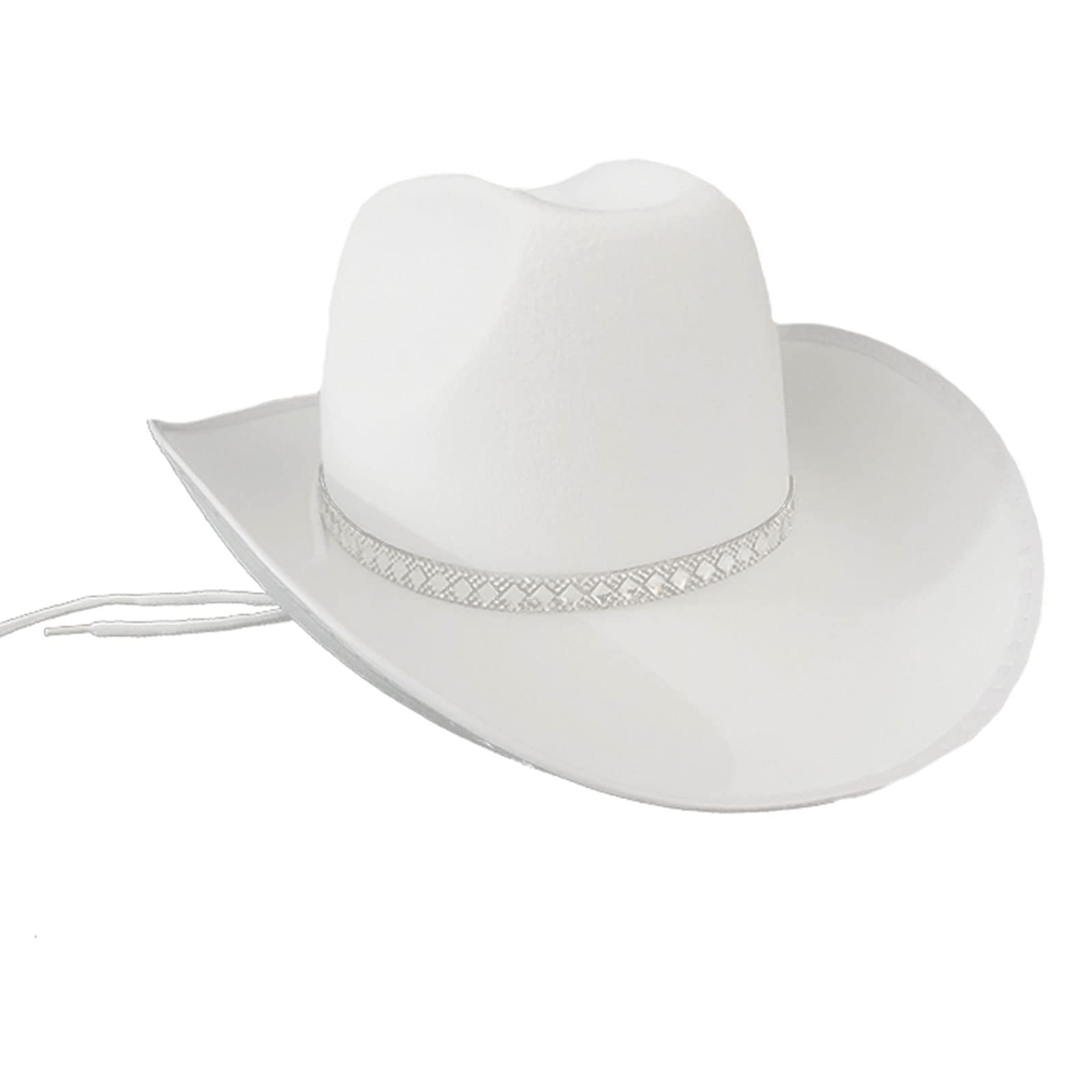 Sombrero de vaquero vintage de moda estilo occidental sombrero de ala grande sombreros de fieltro sombrero de vaquero accesorio de ala ancha curva