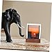 Veemoon Multi-Functional Wooden Desk Organizer for Calendars Business Cards and Phones Rustic Wooden Stand for Photos Notes and Cards Display Compact Design for Use