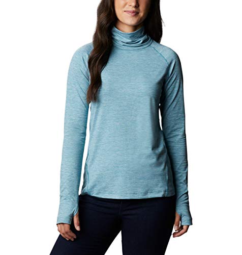 Columbia Women's Bryce Canyon II Turtleneck, Canyon Blue Heather, Medium