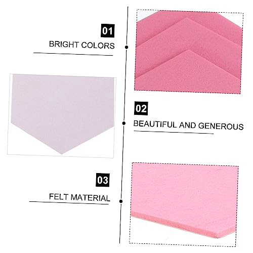 Stobok 19346182639100 12 Pcs Felt Backdrop Wall Sticker Black Decor Cork Hexagon Felt Bulletin Board Tiles Self Adhesive Felt Board Pink Decor White Felt Hexagon Memo Board Decorative Plates 3D Photo thumb #8