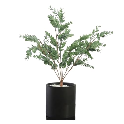 Konstgjorda Träd Konstgjorda Krukväxter Konstgjorda Plastblad Växter För Hemmakontor Skrivbord Rum Grönskadekoration Konstväxter, A, 47 Cm