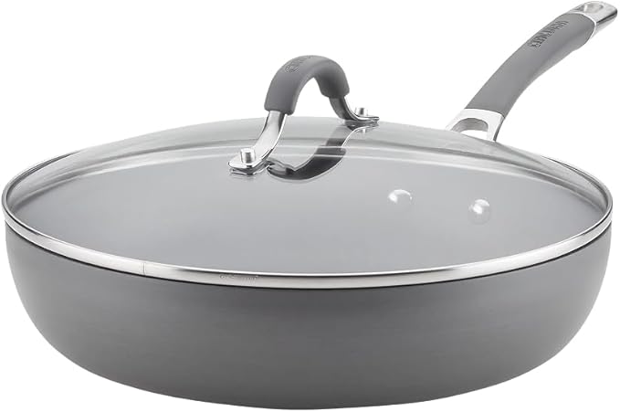Circulon Radiance Hard Anodized Nonstick Deep Frying Pan with Lid,
