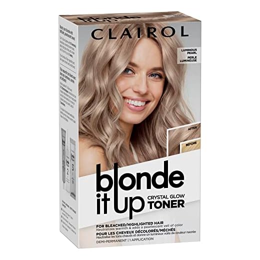 Blonde It Up Crystal Glow Toners Demi-Permanent Hair Dye, Luminous Pearl Hair Color, Pack of 1