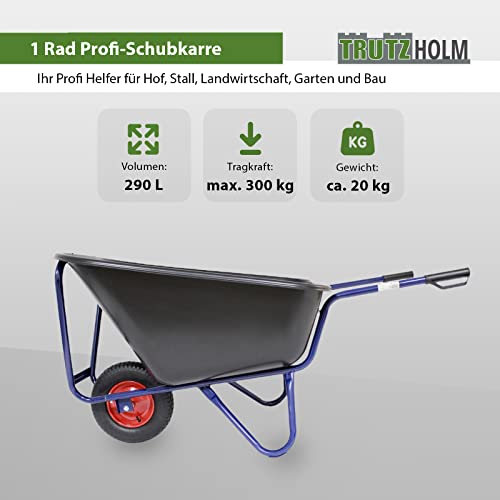 Profi Schubkarre Trutzholm Futterkarre Hofkarre mit einem Rad