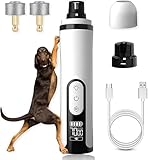 JUDUNA 2026 New Silent Pet Nail Grinder, Rechargeable Dog Nail Grinder, Portable Electric Pet Nail Trimmer for Cats, Dogs and Other Animals