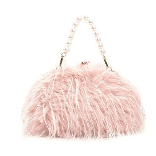 Image of Feather Purse Clutch For Women Ostrich Feather Handbag Shoulder Crossbody Evening Bag | Feather Purse