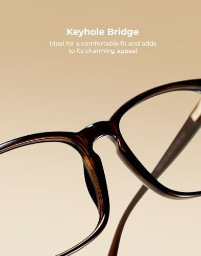 Image of TIJN Blue Light Blocking Glasses for Women Men Square Frame Nerd Eyeglasses Anti Blue Ray Computer Screen Glasses