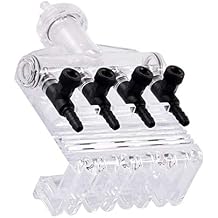 COMOK 4-Way Aquarium Air Check Flow Control Swtich Gang Valve