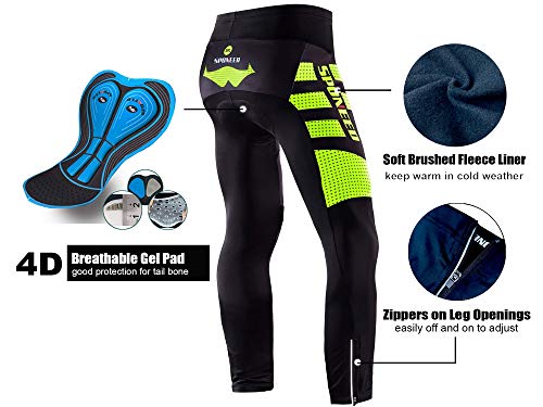 image for sponeed Bicycle Tights for Men Long Sleeves Winter Cycling Clothes The