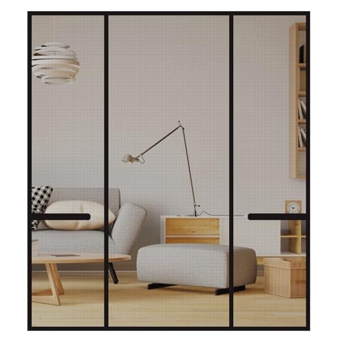 LALAGO Moustiquaire Magnétique 190x210cm - Double Ouverture Latérale avec Fermeture Automatique - Rideau pour Porte Fenêtre, Entrée, Balcon