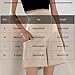 HGps8w Maternity Shorts for Women Over The Belly Comfy Support Loose Summer Pregnancy Bermuda Shorts with Pockets
