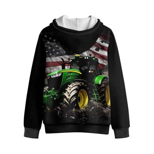 Dolyues Boys' Sweatshirt Hooded Zipper Hoodie Long Sleeve Cardigan Pockets Sweatshirts Fleece Jacket Size 6-12 Years4