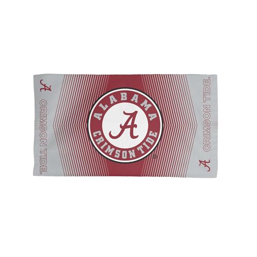 Alabama Crimson Tide NCAA Hussle Micro Fiber Sports Towel 24 x 42 Inches