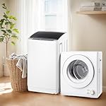 ROVSUN 17.8LBS Full-Automatic Washing Machine and Portable Clothes Dryer Set, Compact Laundry Waher and Dryer Combo Set with Stainless Steel Inner Tub, For Apartment, RV, Dorms, Home - Image 2