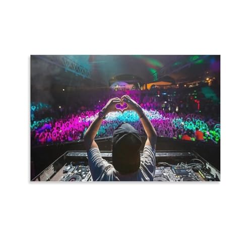 Daxxin Dj Avicii Canvas Poster Wall Decorative Art Painting Living Room Bedroom Decoration Gift Unframe-Style12X18Inch cover