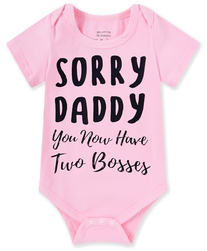 Image of Funnycokid Baby Boys Girls Bodysuit Funny Newborn Romper Short Sleeve Infant Neutral Outfits 0-12 Months