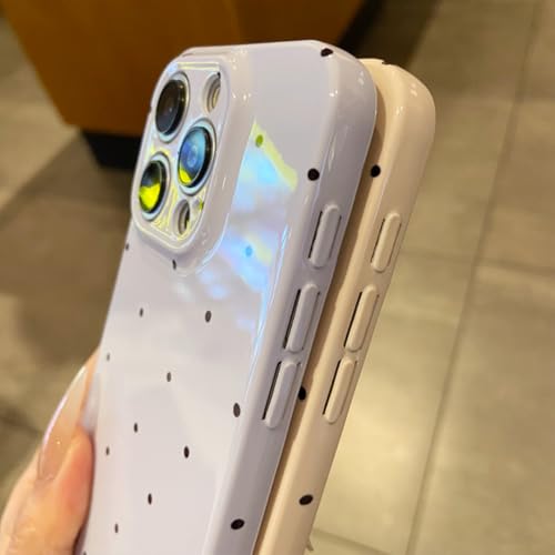 Coque iPhone 12 Pro résistante chocs motif vagues violet clair