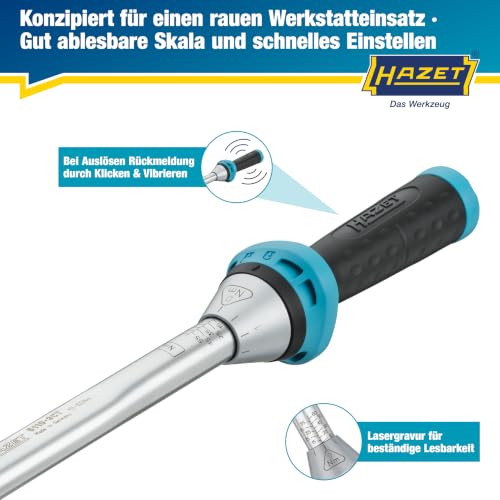 Hazet Drehmomentschlüssel 5110-3CT, 10-60Nm, 3/8 Zoll (10 mm) Vierkant