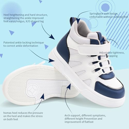 Kids Orthopedic Shoes with Ankle and Arch Support,Mesh Breathable Thick Sole Sneakers4