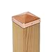 Produktbild meingartenversand.de 10 x Pfostenabdeckungen/Kappen für Zaunpfosten 9 x 9 cm eckig in Pyramidenform - poliert aus Kupfer im günstigen Set