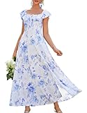 【Occasion】Robe fluide fendue en A, vous pouvez la porter avec des talons hauts pour un rendez-vous ou avec des sandales et un chapeau de paille pour des vacances à la plage colorées !