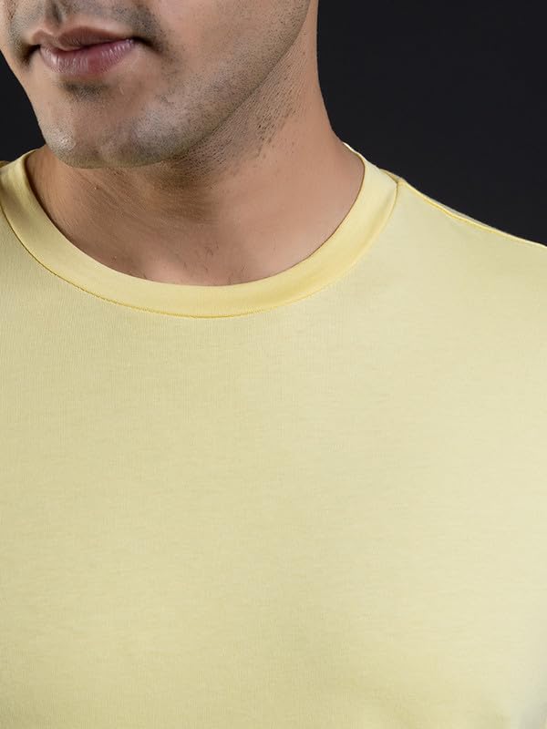 Image of Ghumakkad Cotton Blend Half Sleeve Round Neck Sports T Shirt for Men