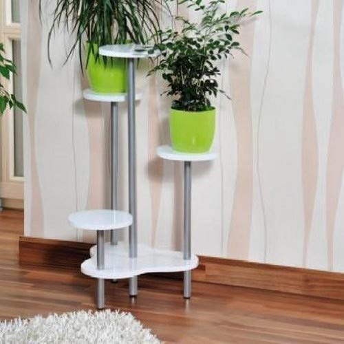 UrbanDesign MQ-Power Étagère à Plantes en Bois MDF laqué Blanc