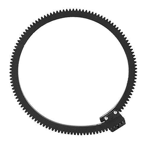 FOTGA Classic Black Rubber Timing Belt Follow Focus Gear Ring Strap for DSLR Video Cameras 46-110mm