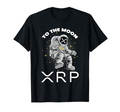 XRP to The Moon Ripple XRP Crypto Gifts Bitcoin HODL Coin T-Shirt