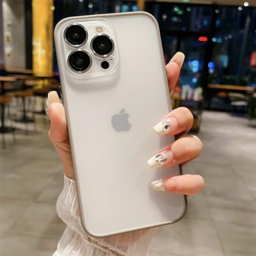 Coque iPhone 14 Pro Max ultra mince anti-rayure cadre caméra gris