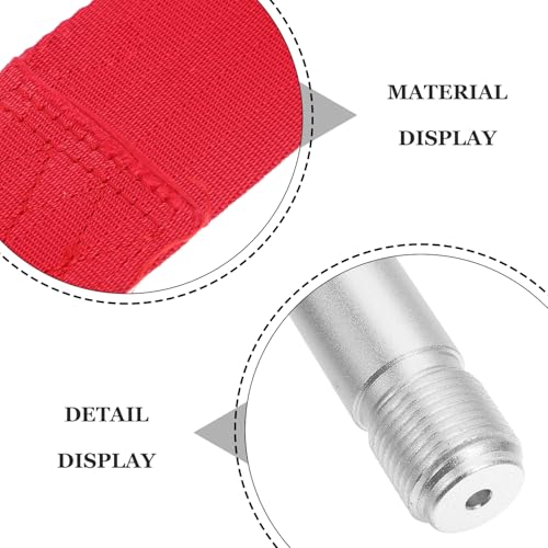 Support de Sangle de Remorquage Haute Résistance Métal Rouge - 3