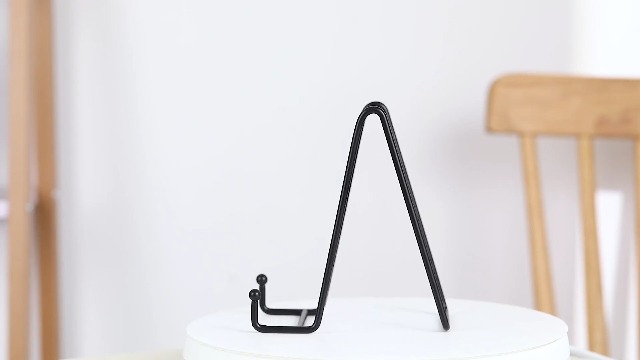 HCHLQLZ Supporto Espositivo In Ferro 8 Pollici – Antiscivolo, 4 Pezzi Per Foto, Piatti, Libri E Tablet - 2