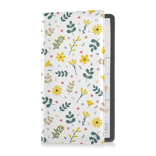 Passport Holder Women Ocean and Wave PU Leather Covers Travel Accessory 5.7 x 4.3in