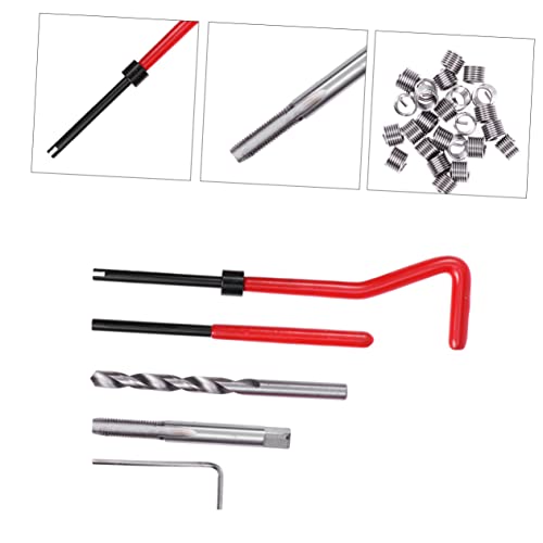 SEWOART 30Pcs Metric Thread Repair Tool Kit Insert Installation for Automotive Repairs Includes Drill Bits Taps Thread Restorers