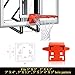 ProSlam Professional 180º Heavy Duty Breakaway Basketball Rim，18 inch Double Spring Flex Rim Goal Replacement fit Indoor and Outdoor Backboard （3-Spring）