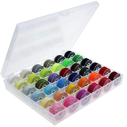 Bobinas e Hilos de Coser Hilos de Bobinas 36 Piezas de Colores Surtidos Hilos de Bolillos Para Hilo de Bordar DIY Hilo de Coser Cover