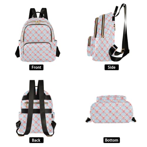 Mochila de gran capacidad Blush Pigs para los trayectos diarios de la mujer urbana 2