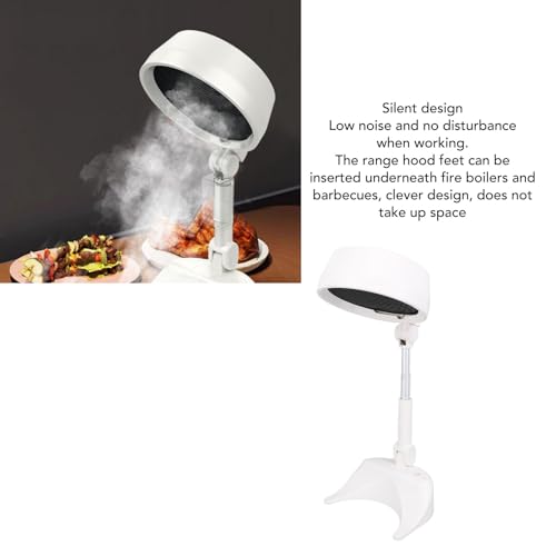 Abluftventilator für den Tisch, abnehmbar, tragbar, für Schreibtisch, Grill, Hot Pot, Küche, Kochen, Abluftventilator für Schlafsaal, Innengrills, Fondue, Wohnmobil-Kochen