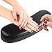 EBANKU Nail Art Cuscino per Mani Cuscino per Unghie in PU Pelle Morbida Manicure Tool Hand Rest Trattamento Cuscini (Nero)