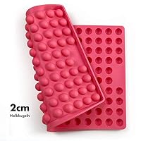 Collory® Backmatte Hundekekse für GROSSE HALBKUGEL (2cm Ø) Leckerlis, Silikon Backform, Backunterlage für Backblech, Diätmatte, Hitzebeständig, Lebensmittelecht & Bpa-frei – Ansicht 4