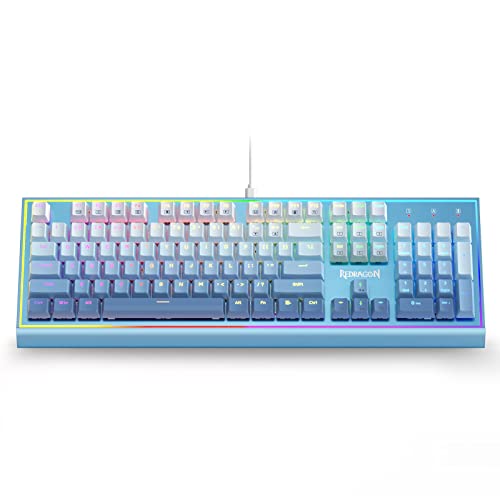 Redragon 993502866 K654 Rgb Gaming Keyboard, 104 Keys Wired Mechanical Keyboard W/Weighted Aluminum Frame thumb #8