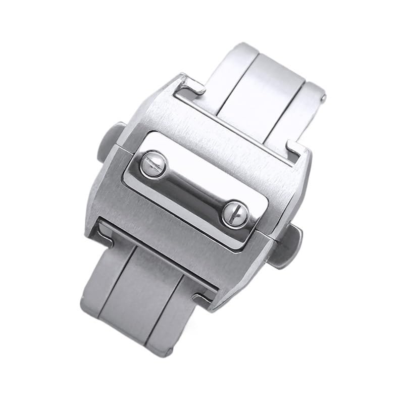 Boucle pliante de montre acier inoxydable fermoir papillon sport et bureau