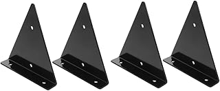 Cabilock Invisible Shelf Brackets Shelf Brackets Black 4 Sets of Wall Mount Floating Shelf Bracket Sturdy Iron Shelf Rack Invisible Triangle Wall Shelf Holder Wall Mount Shelf Support