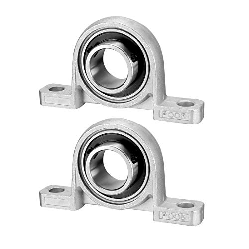 KP005 bloc de roulement 25mm en alliage de zinc et acier chromé Sourcing map pour axe