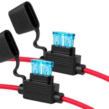MGI SpeedWare 15AMP ATC ATO Blade Fuse with 14AWG Inline Fuse Holder Harness 2-Pack