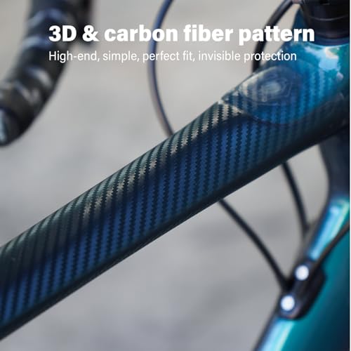 Image of CNC Bike Frame Protection Tape,Bicycle Frame Protector Sticker-Frame Protection Paint Film 3m(4 inchx118 inch), Carbon Fiber Pattern Frame Guard Wrap for Mountain Bike /Gravel /MTB /Road Bike etc.