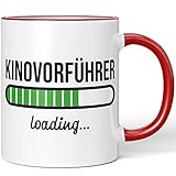 JUNIWORDS Tasse, Kinovorführer loading, Rot (6203019)