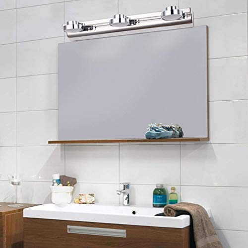 Lampe de Miroir LED 5 W, Lampe de Miroir de Salle de Bain créative Moderne 3 têtes, Lampe d'armoire LED 9 W, Lampe de Toilette Murale, éclairage Avant de Miroir de Bain en Acier Inoxydable, – vue 7